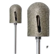 Высокое качество 1 шт. грубый алмаз ногтей сверло полировки Cap Дизайн ногтей Инструменты профессиональный Электрический Маникюр Резак Пилочки для ногтей