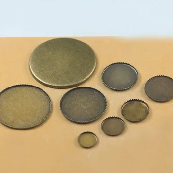 

Round Circle Bezel trays Settings 8 10 12 14 16 18 20 25 30mm Glass Cabochons Base Findings DIY Floating Locket Jewelry Making