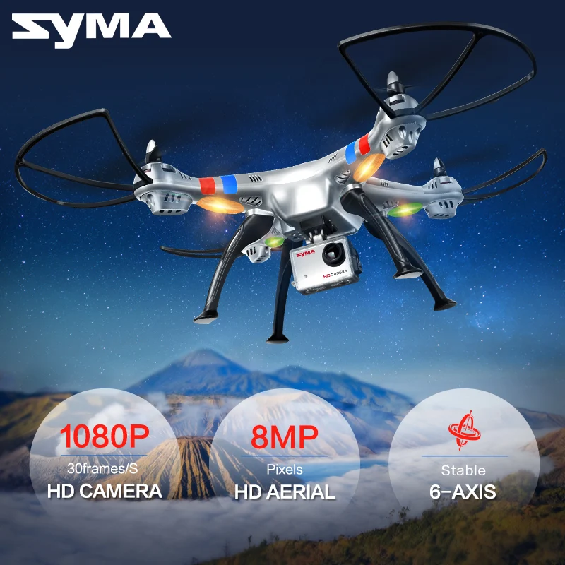 Syma X8C X8W 2.4 г 4CH 6 ось профессиональный FPV нло беспилотный квадрокоптер с 2MP HD камера wi-fi в режиме реального времени передавать вертолет