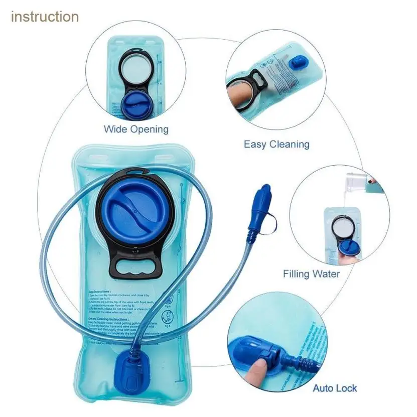 

2 Liter Camelback Water Hydro Backpack Bag Reservoir Hydration Pack Bladder drop shipping Q30 30+