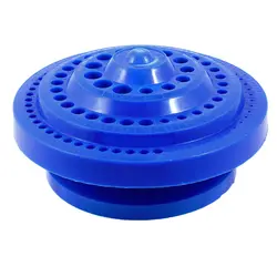 Круглая форма пластиковый жесткий сверло ящик для хранения-синий