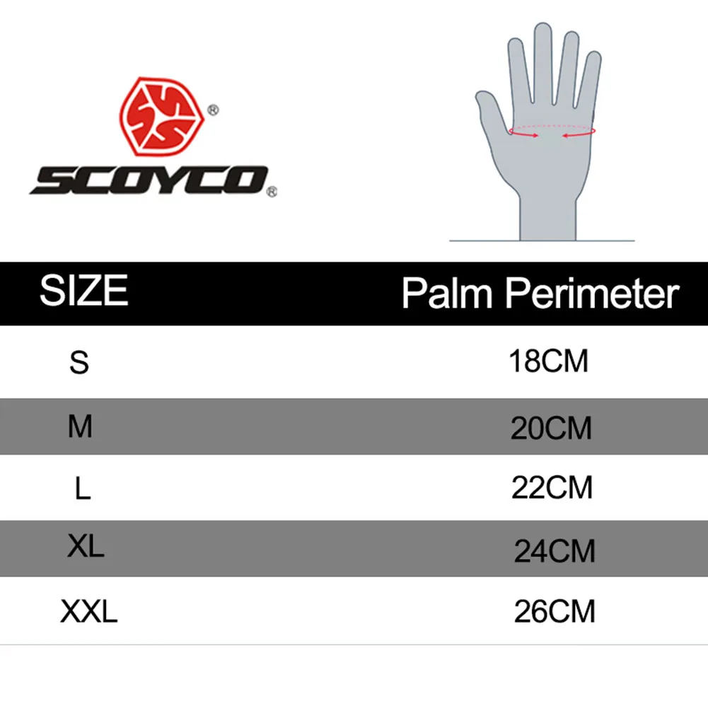 SCOYCO защитные мотоциклетные перчатки для езды на мотоцикле, перчатки для мотокросса, мужские перчатки для езды на мотоцикле, байкерском велосипеде, Mtb, спортивные велосипедные перчатки