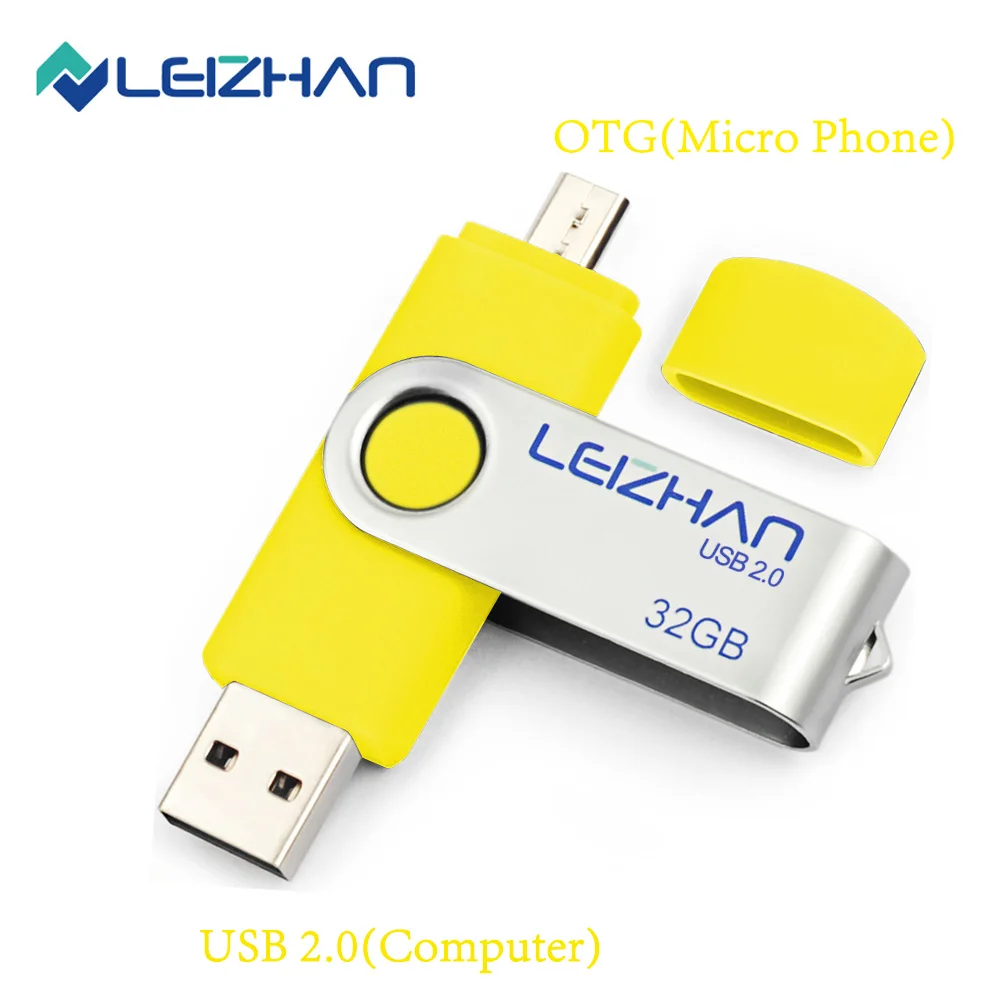 USB-флеш-накопитель LEIZHAN OTG флеш-накопитель 2 0 карта памяти 4 ГБ 8 16 32 64 Micro U-диск
