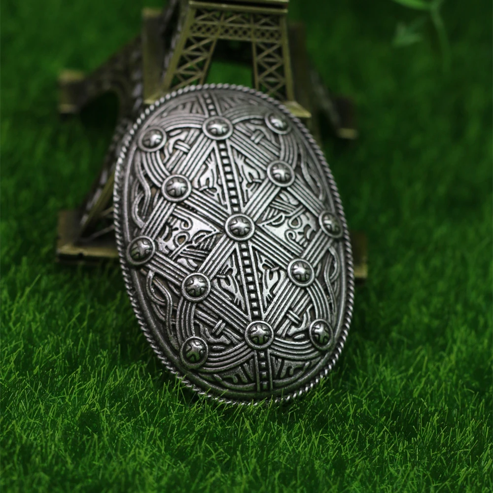 

Langhong 1pcs Fibula Ancient Brooch Nordic Vikings Amulet Sweden Scandinavian Fibula Set Brooches Viking brosch jewelry Talisman