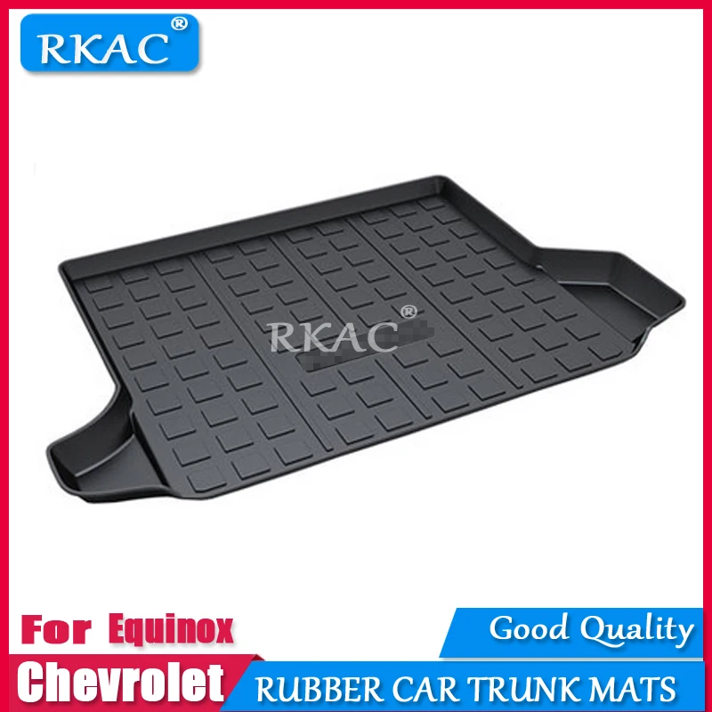 RKAC Rubber mats car trunk fit for Chevrolet Equinox 2017-2018 floor rear cargo mub boot liner auto organizer |