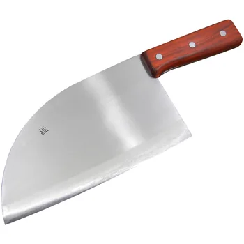 

Chen Round Head Handmade Forged Stainless Steel Outdoor Kill Fish Knife Traditional Blacksmith Slicing Meat Cut Vegetable Knives