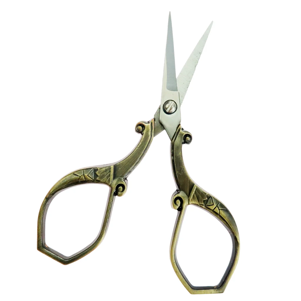 fityle Vintage European Style Scissors for Embroidery, Sewing, Craft, Art Work & Everyday Use