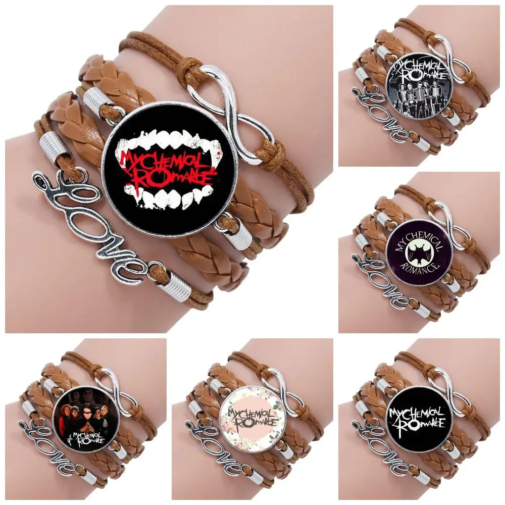 Для женщин чокер рок-группа My Chemical Romance Jewelry Многослойный черный/коричневый