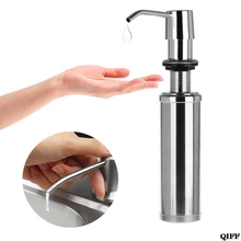 300 мл дозатор мыла насос для лосьона жидкое моющее средство Встроенная установка дезинфицирующее средство для рук Органайзер сталь для ванной комнаты Jun14