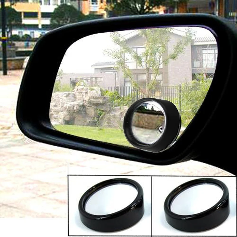 2 шт., автомобильные зеркала заднего вида 360 Degee, регулируемое вращающееся зеркало заднего вида для слепых зон, детское Авто широкоугольное круглое выпуклое стекло