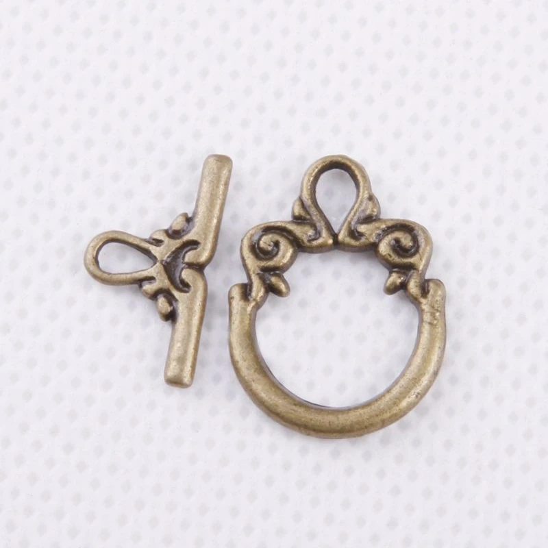 20 Sets Tibetan Silver Toggle Clasps Jewelry Making Findings DIY Crafts