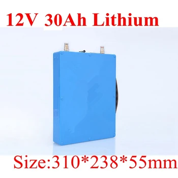 

Waterproof 12v 30ah 40AH Lithium Ion Battery USB Ports Voltage Display for Portable DVD Surveillance Cameras UPS +5A Charger