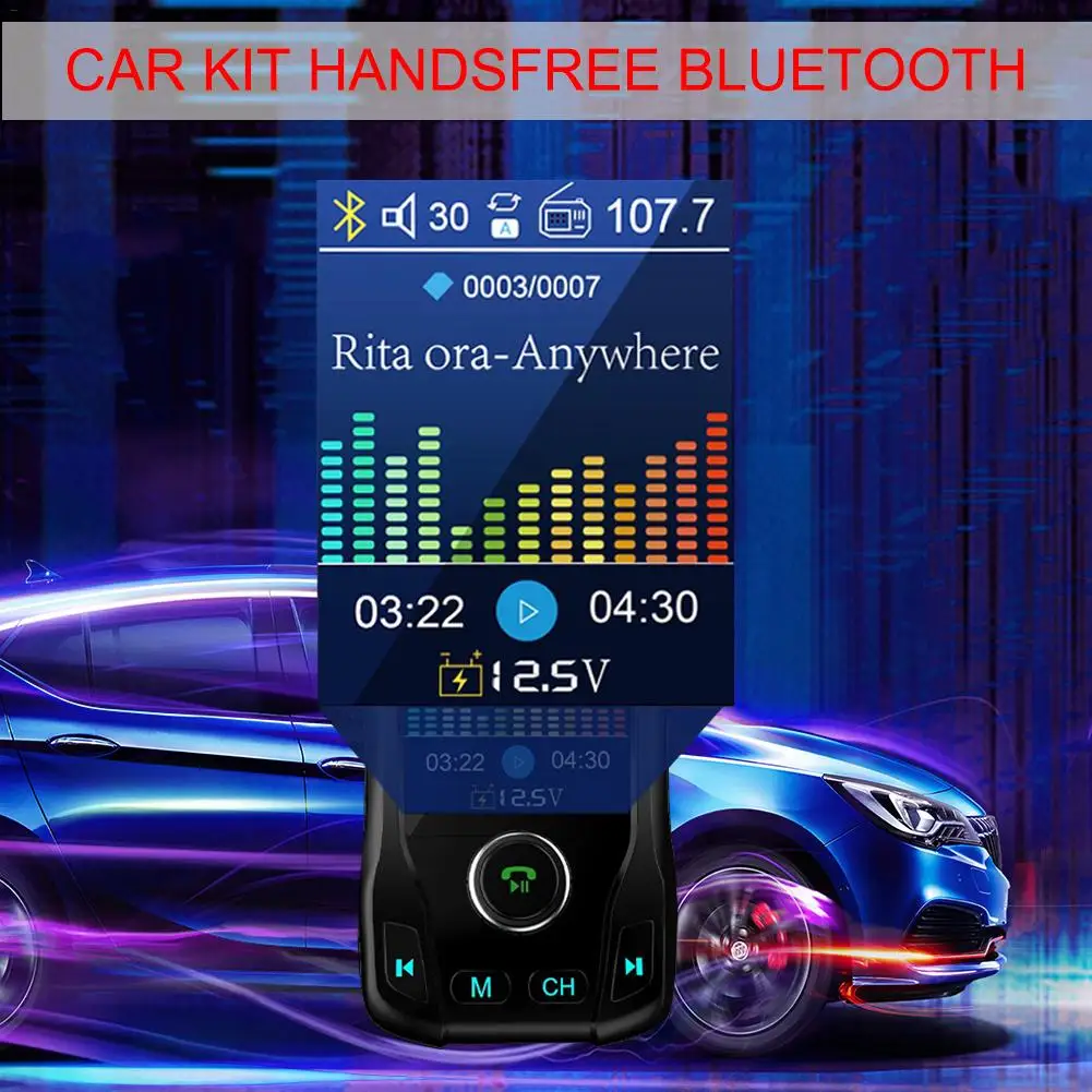 Nulaxy Bluetooth fm-передатчик Автомобильный mp3 плеер беспроводной автомобильный комплект громкой связи Поддержка USB Flash TF AUX ВКЛ/ВЫКЛ