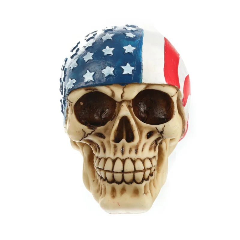Strongwell, европейские фигурки черепа из смолы, настольный череп из смолы, ретро украшение, белые поделки, для офиса, Персонализированные Черепа на Хэллоуин - Цвет: As Picture