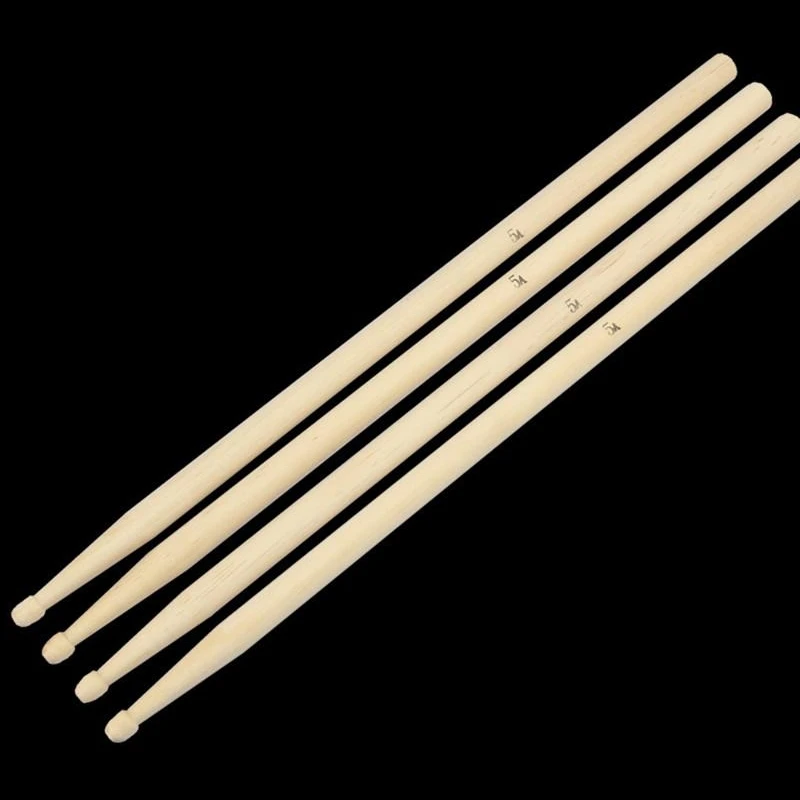 

1Pair Lightweight Endearing Music Band Maple Wood Oval Tip Drum Sticks 5A