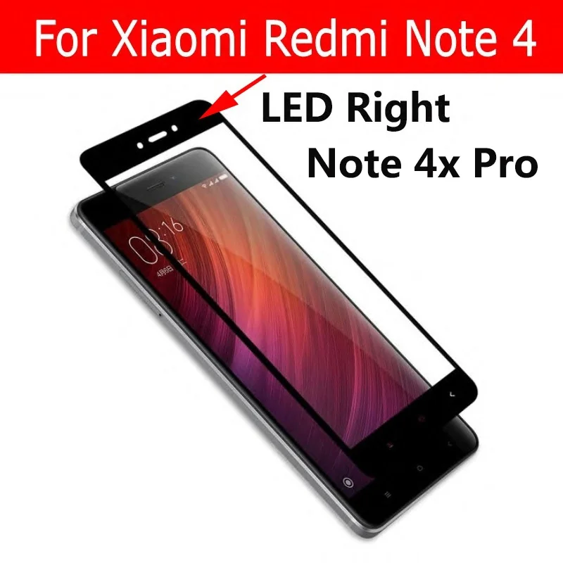 

2.5D for Xiaomi Redmi Note 4 Tempered Glass Screen Protector Redmi Note 4x Pro Glass Film Full Cover Redmi Note 4 Helio X20 CPU