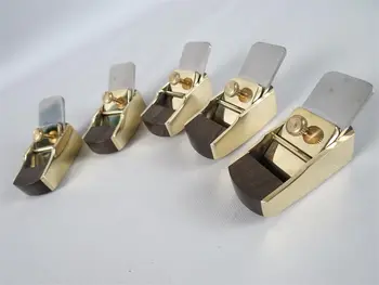 

5pcs Convex bottom brass wrap blackwood 2 3/16" planes ,woodworking making tool
