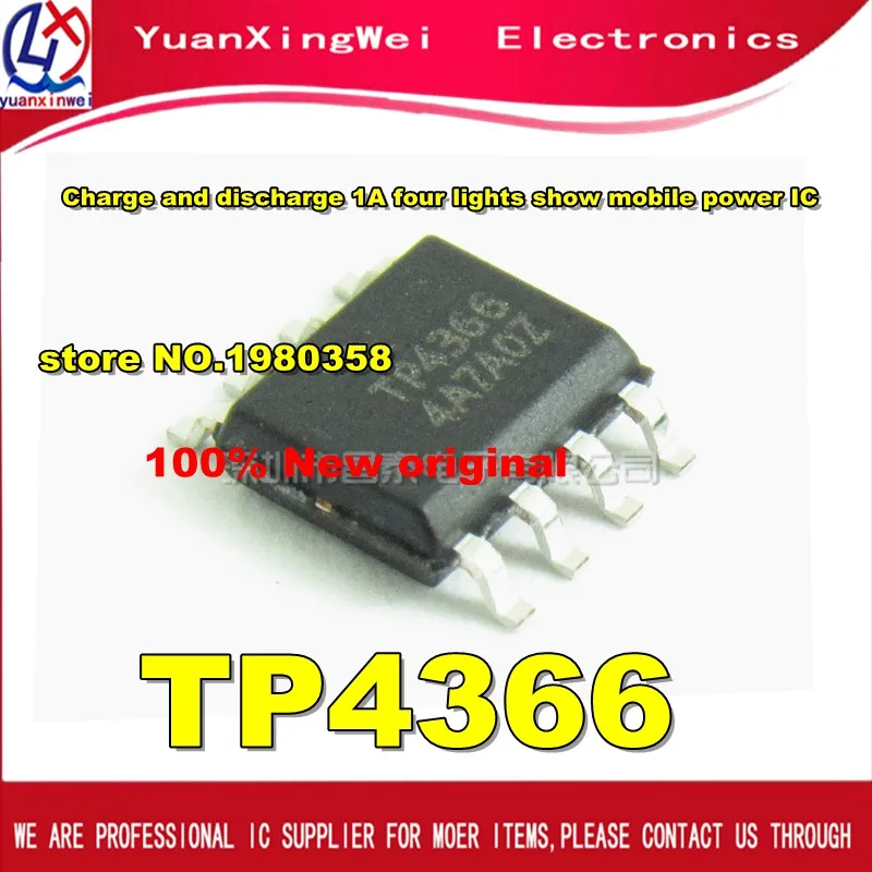 Free Shipping 10pcs TP4366 SOP-8 Charge and discharge 1A four lights show mobile power IC Free Shipping 10pcs TP4366 SOP-8 Charge and discharge 1A four lights show mobile power IC