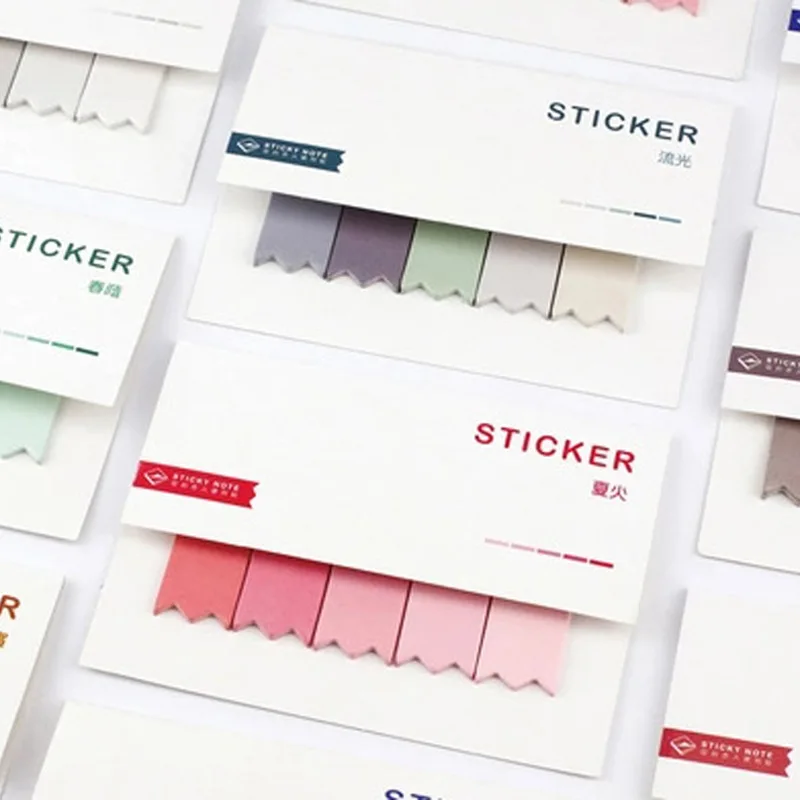 

The latest gradient notes stick row seat series convenience post notes note paper N times post stationery 5