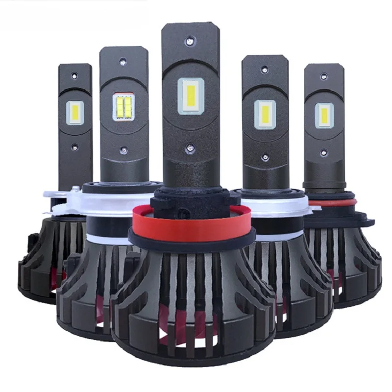 

2pcs/set H7 High Lumens 8000LM 60Watt Front Headlight Fog Light Auto Lighting CSP chip LED bulbs 360 Beam Angle 12V 24V Led V9