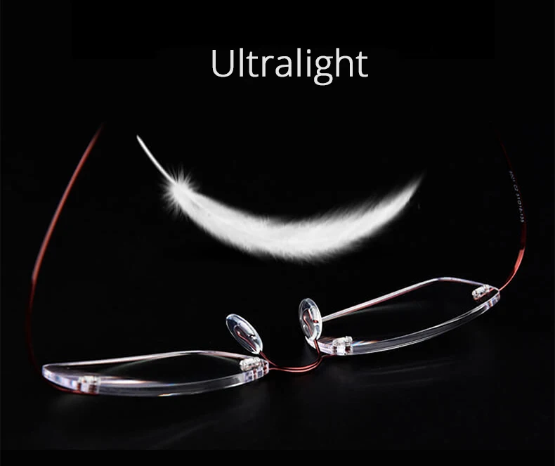 Guanhao Титан анти синий луч света Ультра светильник очки для чтения мужские и женские без оправы прямоугольные очки винтажные компьютерные очки