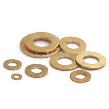 

50Pcs Sheet Metal Collar Brass M2 M2.5 M3 M4 M5 M6 M8 Flat Washer GMN
