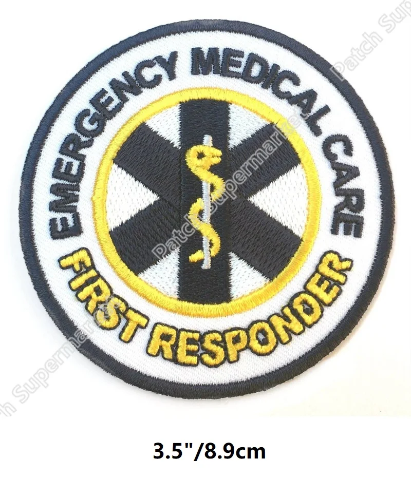 3.5" EMERGENCY MEDICAL CARE FIRST RESPONESER Patches Nurse Doctor First
