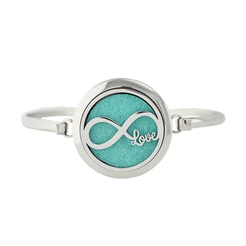 

30MM Magnetic Bracelet Bangle Stainless Steel Aromatherapy Essential Oil Diffuser Bracelets Perfume Lockets for Women