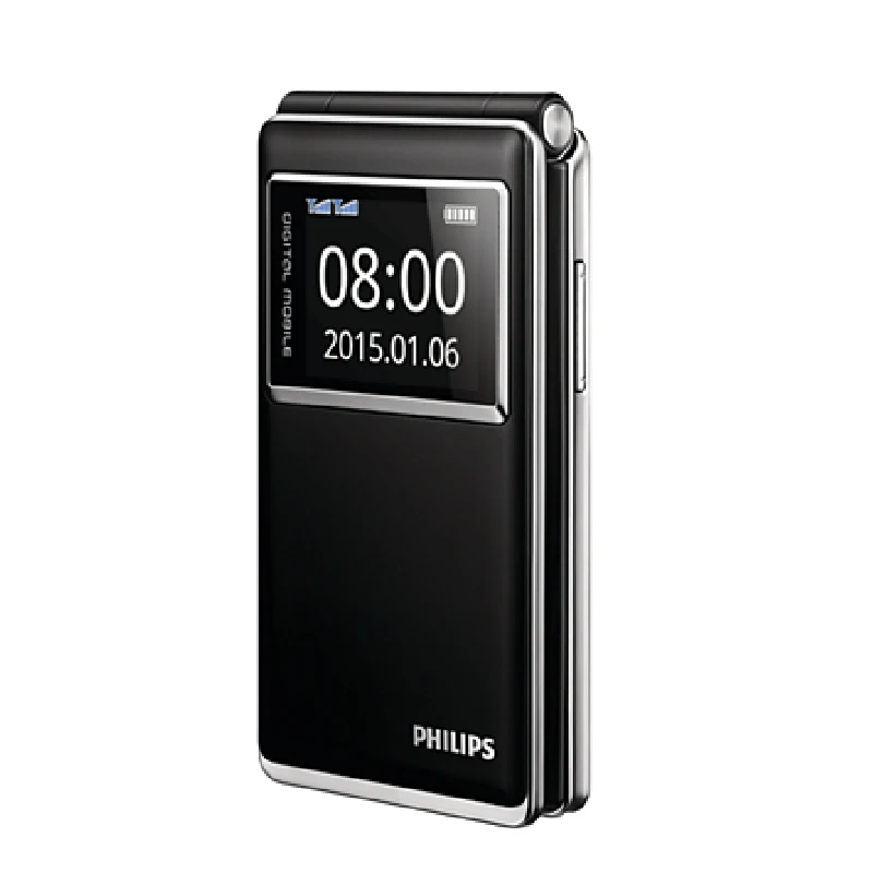 Оригинальный Philips E350 флип чехол клавиатура телефон MTK 2 8 дюймов 1600 мАч FM радио