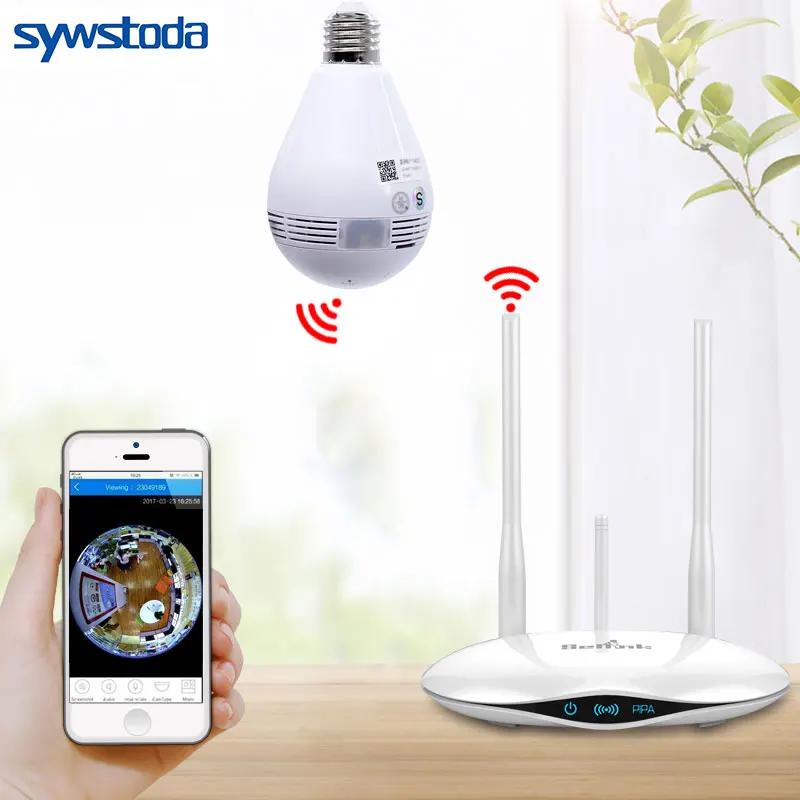 Bulb Lamp Wireless IP Camera Wifi 960P Panoramic FishEye Home Security CCTV Camera 360 Degree Night - 32885967863  Bulb Lamp Wireless IP Camera Wifi 960P Panoramic FishEye Home Security CCTV Camera 360 Degree Night - 32885967863
