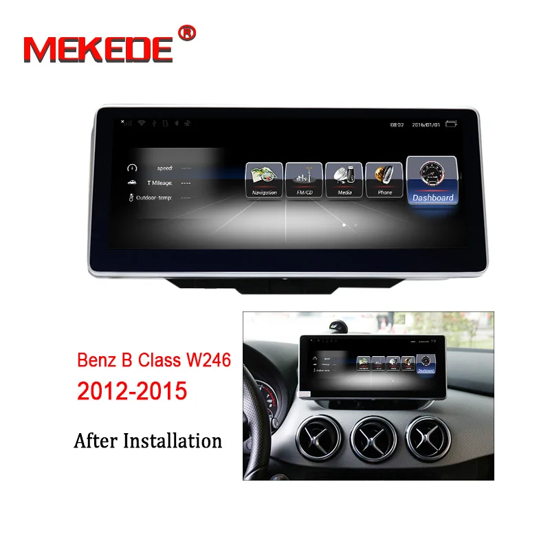 MEKEDE 3g ram 32G rom Android 7,1 4G LTE Автомобильный мультимедийный плеер для Mercedes Benz B Calss W246 2012- gps навигация радио - Цвет: standard