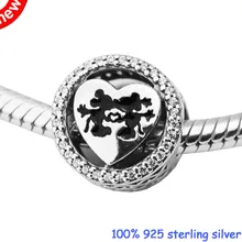 DIY бусины для изготовления ювелирных изделий из стерлингового серебра-ювелирные изделия Микки и Минни Любовь Подвески Серебро 925 Berloque Perles