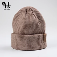 FURTALK Spring Autumn Woman Wool Knit Beanie Hat Cuff Beanie Watch Cap Spring Skull hats for women