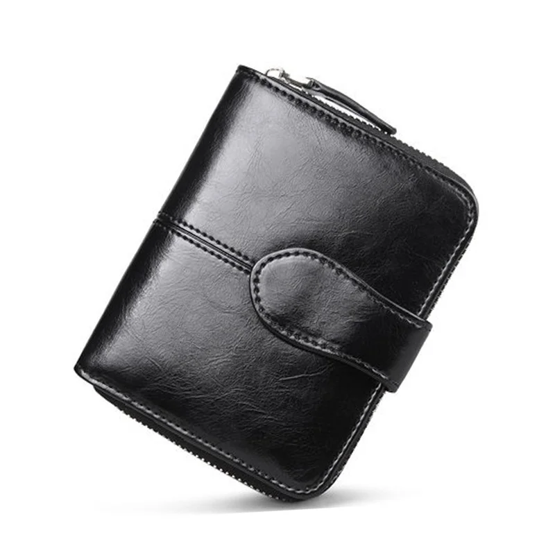 

New Arriva Simple Fashion Women Mini Purse PU Leather Solid Color Zipped Clutch Bag Card Holder Ladies Girls Casual Short Wallet