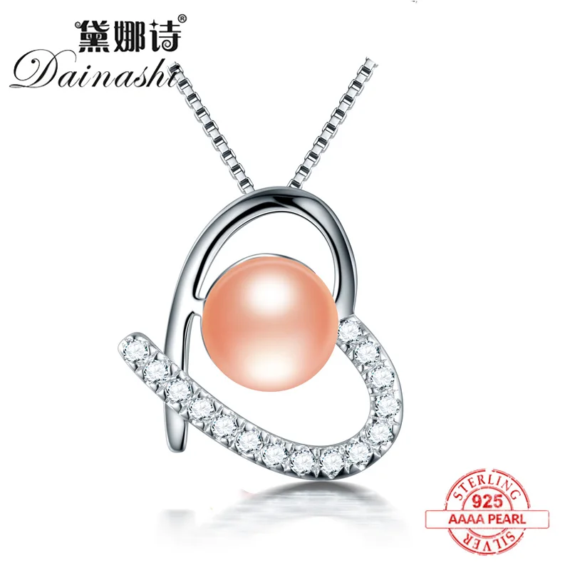 

Dainashi Heart-Shaped Pendant 925 Silver Natural Pearl Pendant Lover Jewelry Gift Romantic Necklace For 2019 New Fashion Women