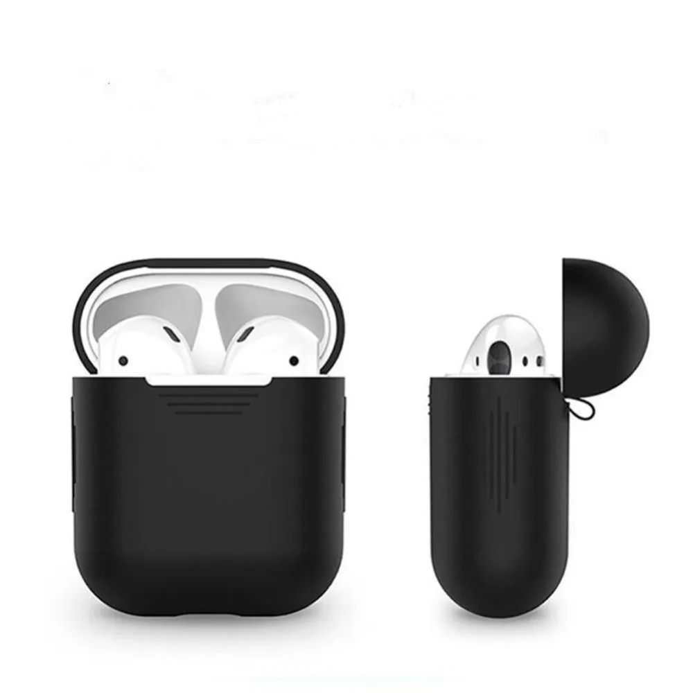 

1PCS Silicone Bluetooth Wireless Earphone Case For AirPods Protective Cover Skin Accessories for Apple Airpods Charging Box