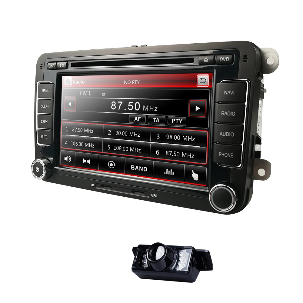 Clearance HIZPO 7 Inch Car DVD Player  For Skoda/Octavia/Fabia/Rapid/Yeti/Superb/V W/Seat TPMS Radio GPS Navigation DAB Free camera Map 3