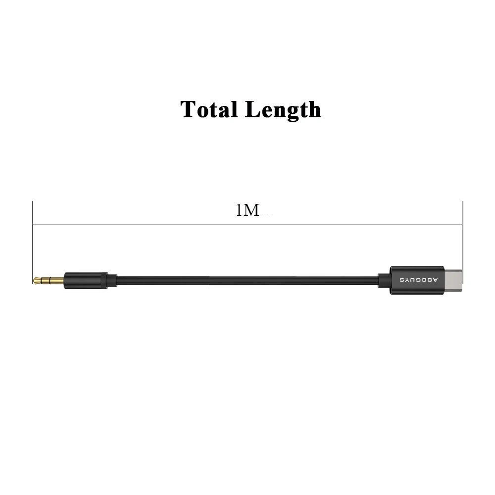 ACCGUYS usb type C Aux аудио до 3,5 мм разъем для динамика кабель адаптер ЦАП наушники с чипом шнур для гарнитуры для Xiaomi huawei htc U11 U12