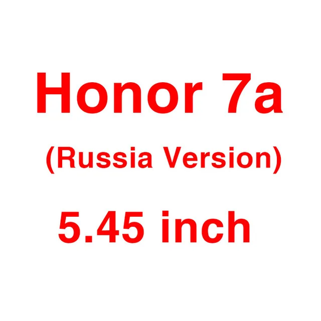 Стекло для huawei Honor 7A 7C 7X 7A Pro Y6 Prime защитная пленка закаленное стекло не полное покрытие защита экрана - Цвет: Honor 7A (RU)