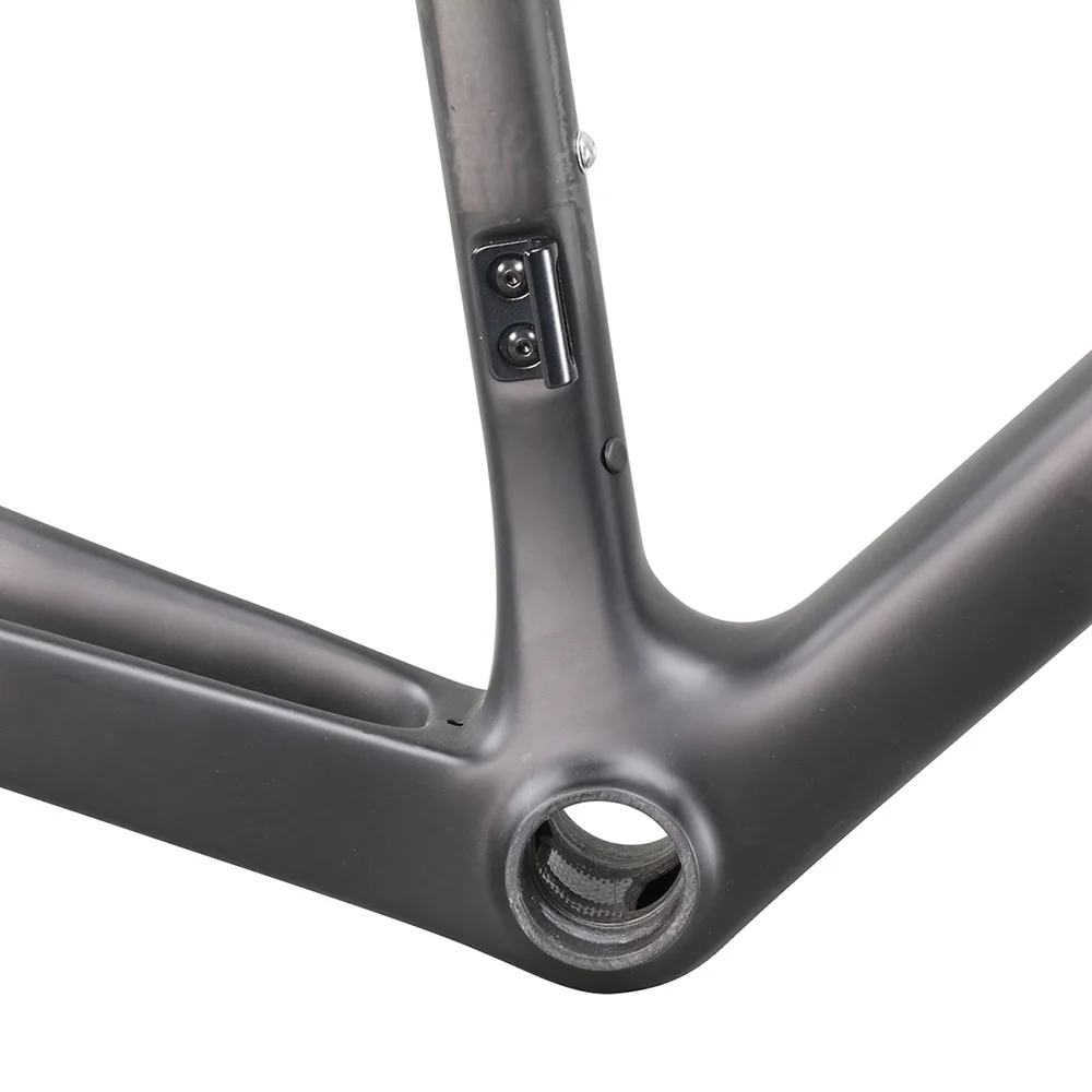 Flash Deal ICAN BIKES new flat mount Disc brake carbon bike frame Full internal cable size 49/51/53/55/57/60cm fit 142*12mm rear axle 3