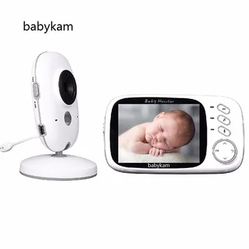 

603 baby monitor bebe camara 3.2 inch LCD IR Night vision Temperature monitor Lullabies 2 way Talk Pan/Tilt Camera