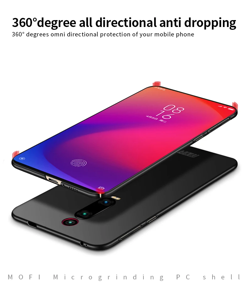 MOFI для Red mi K20/K20 Pro K20Pro Чехол Прочный ПК пластик телефон Тонкий чехол для Xiaomi mi 9 T/9 T Pro задняя крышка защитный экран