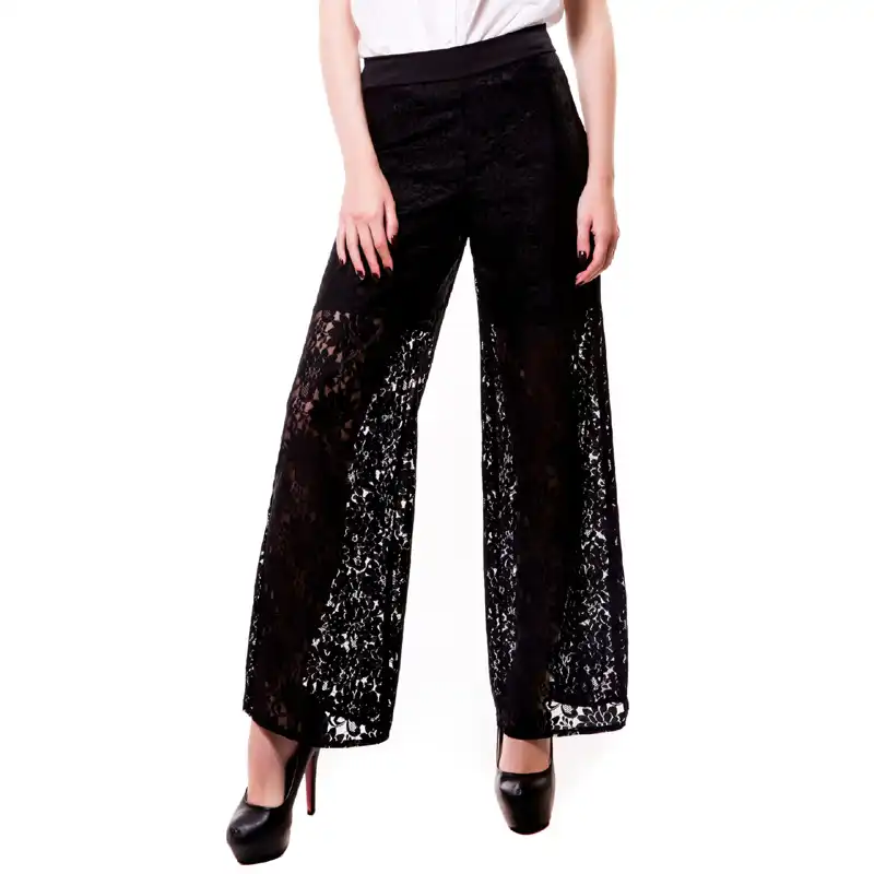 Lace wide leg trousers Clearance