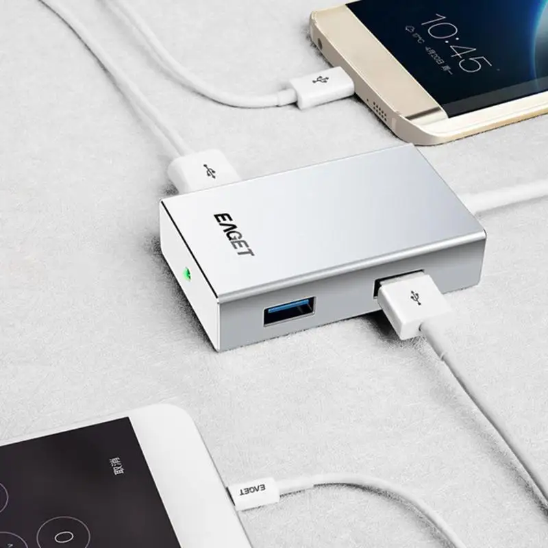 EAGET CH11 4 порта концентратор USB Type C Мульти 3 0 док станция для зарядки адаптер
