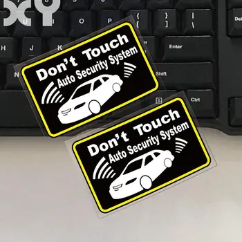 

2 PCS Security System Warning Stickers Decal Car Sticker Truck Car Window Bumper Sticker