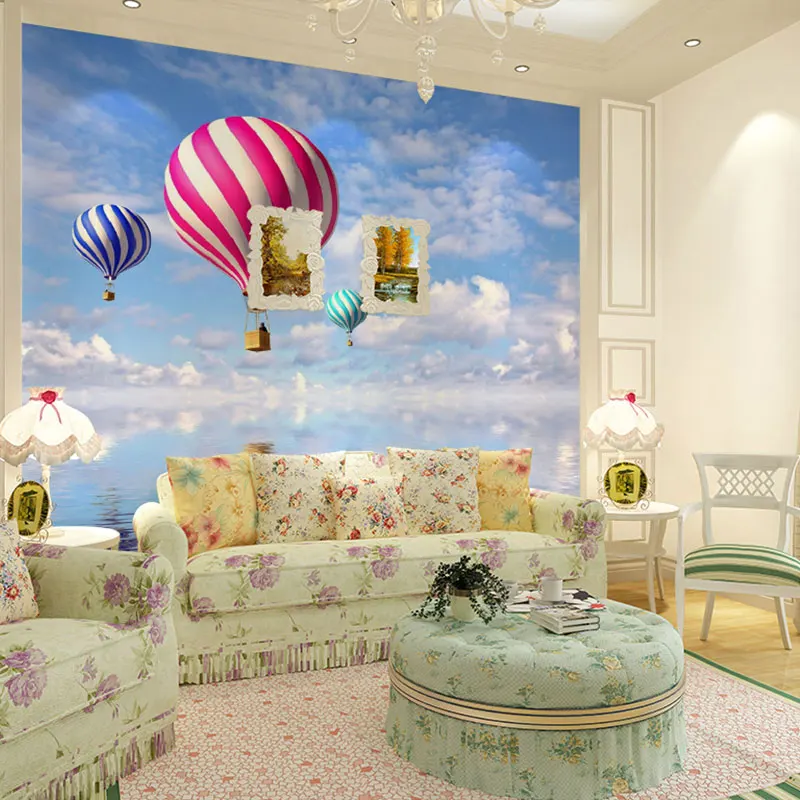balloon flying under blue sky design pattern photo prints kids room wall decor papel de parede 3d murals wallpaper for walls 3 d balloon flying under blue sky design pattern photo prints kids room wall decor papel de parede 3d murals wallpaper for walls 3 d