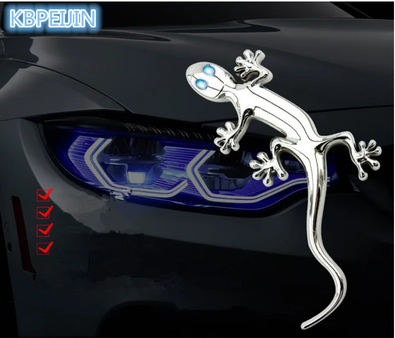 Солнечная/магнитная сила Gecko King LED сигнальная лампа 3D наклейки для Chrysler 300c 300 sebring pt