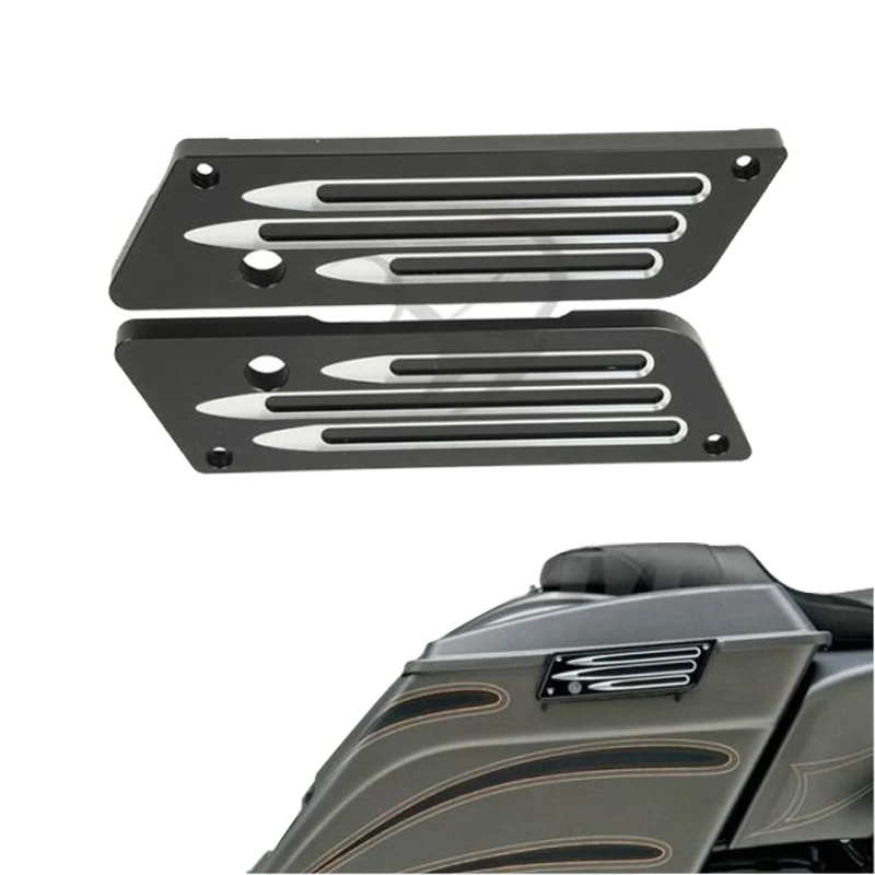 Motorcycle Saddlebag Latch Cover for Harley Touring Electra Street