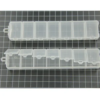 

10Pcs Wholesale Storage Boxes Display Container Carrying Case Rectangle Plastic Clear 15x3x1.84cm