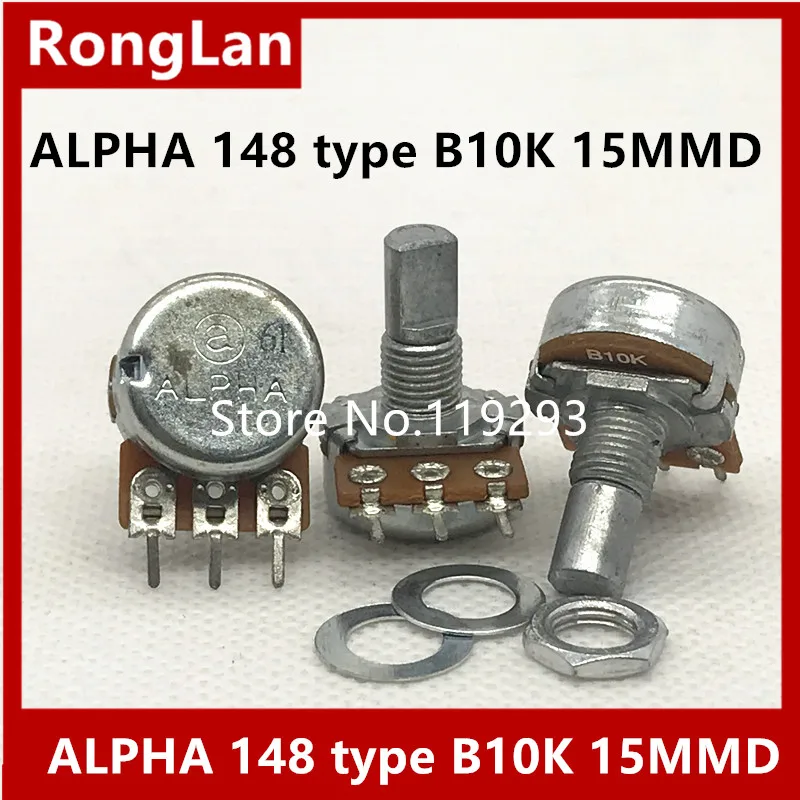 

[BELLA]TAIWAN ALPHA 148 -type single joint import volume potentiometer B10K Potentiometer with 40 points in 15 stepper Axle--10P